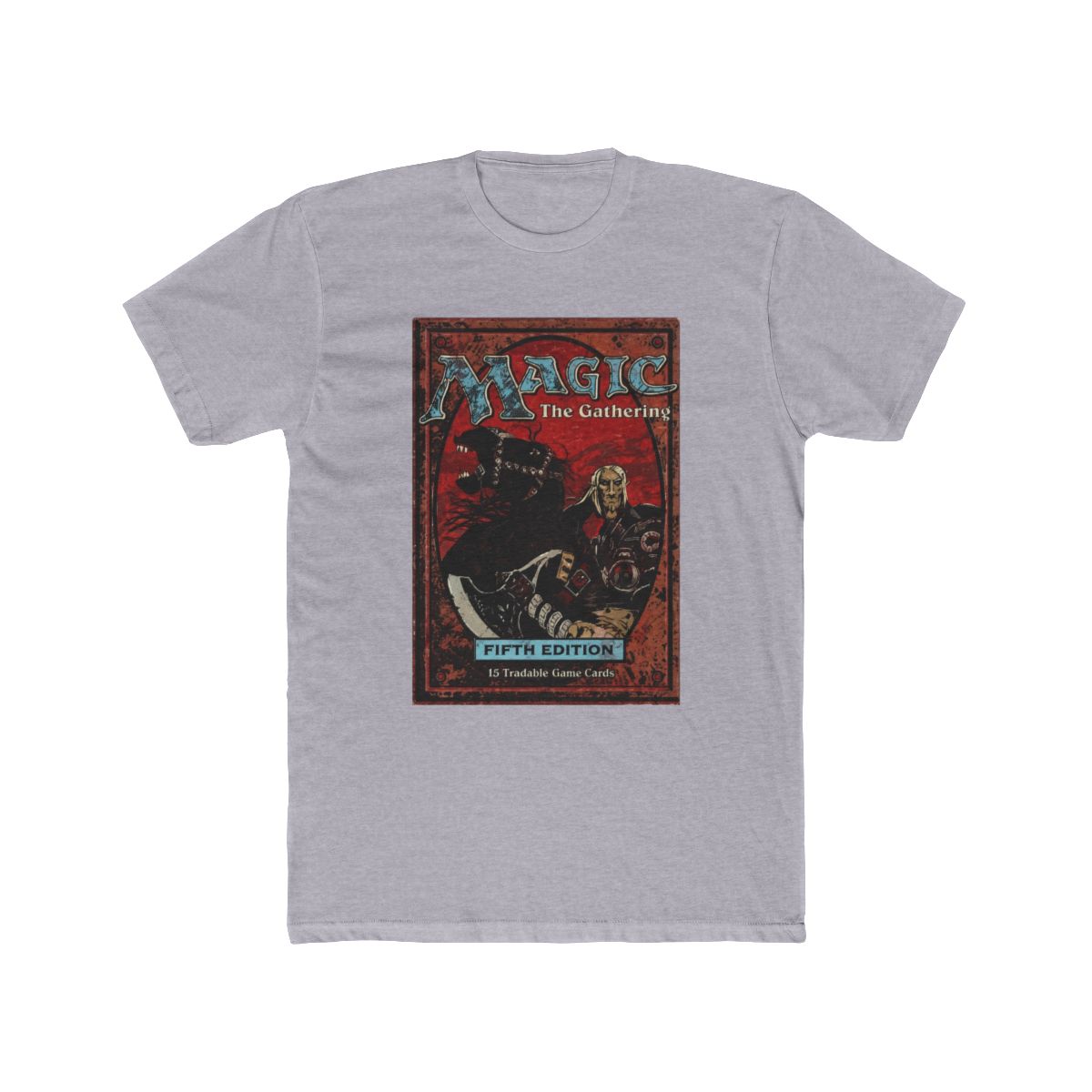 Magic: The Gathering Retro Fifth Edition Card T Shirt Red - alternate angle 4, merchandise